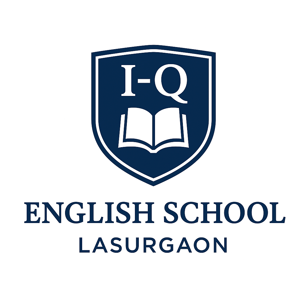 I-Q English School, Lasurgaon logo